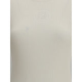 Fendi White Silk T-Shirt