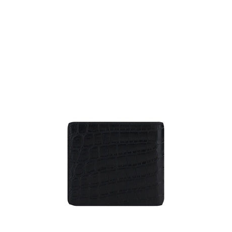Saint Laurent Black Calf Leather Bos Taurus Wallet