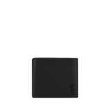 Saint Laurent Black Calf Leather Bos Taurus Wallet