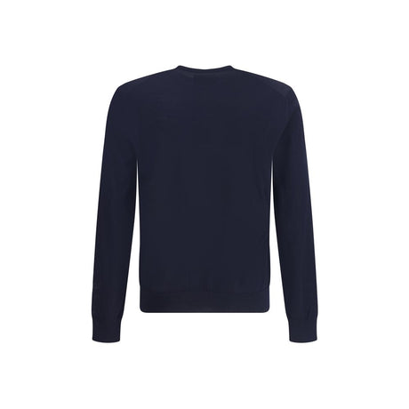 Giorgio Armani Blue Fleece Wool Sweatshirt