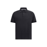 Saint Laurent Black Cotton Polo Shirt