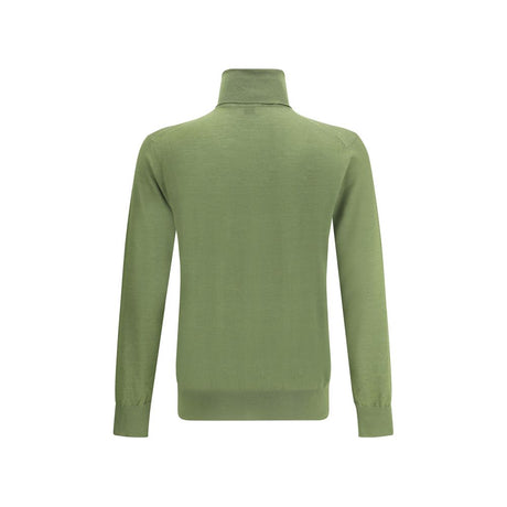 Saint Laurent Bicolor Wool Turtleneck