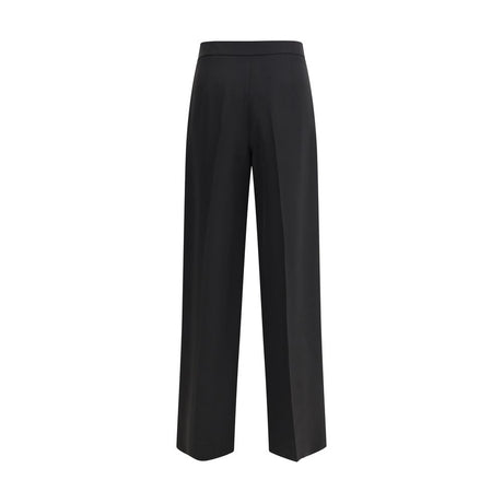 Giorgio Armani Black Silk Casual Pants