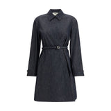 Fendi Blue Cotton Casual Dress