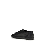 Saint Laurent Black Calf Leather Bos Taurus Low Top Sneakers
