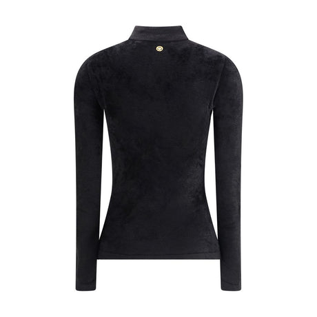 Versace Black Viscose Hoodie