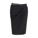 Versace Black Viscose Skirt