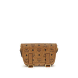 MCM Brown Fabric Shoulder Bag