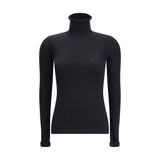 Valentino Black Fleece Wool Sweatshirt