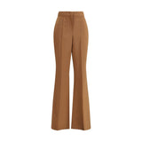 Fendi Brown Wool Flared Pants