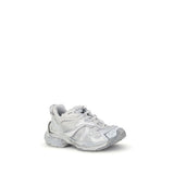 Balenciaga Silver Rubber Athletic Sneakers