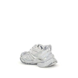 Balenciaga Silver Rubber Athletic Sneakers