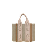 Chloé Beige Linen Handbag