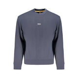 Hugo Boss Blue Cotton Men Sweatshirt