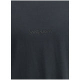 Saint Laurent Black Cotton T-Shirt