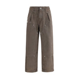 Kenzo Brown Cotton Casual Pants
