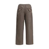 Kenzo Brown Cotton Casual Pants