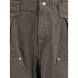 Kenzo Brown Cotton Casual Pants