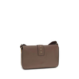 PINKO Brown Calf Leather Bos Taurus Shoulder Bag