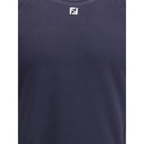 Fendi Blue Cotton Sweatshirt