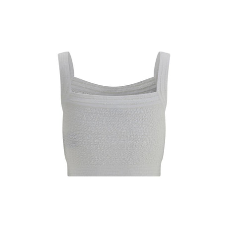 Balmain White Polyamide Top