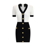 Balmain Multicolor Viscose Casual Dress