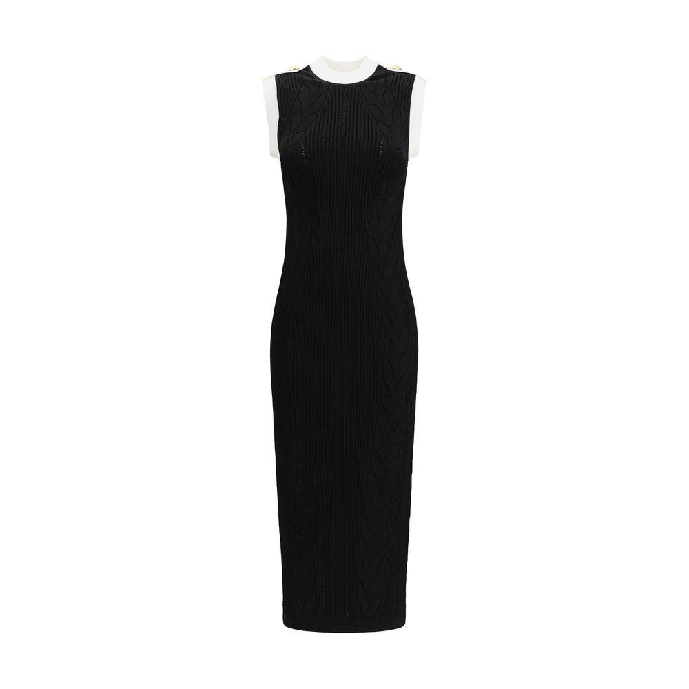 Balmain Black Viscose Casual Dress