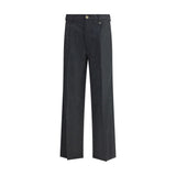 Vivienne Westwood Gray Fleece Wool Casual Pants