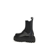 Alexander McQueen Black Calf Leather Bos Taurus Ankle Boots