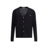 Vivienne Westwood Black Fleece Wool Cardigan