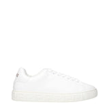 Versace White Leather Low Top Sneakers