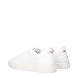 Versace White Leather Low Top Sneakers