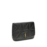 Saint Laurent Black Lamb Ovis Aries Aries Shoulder Bag