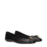 Chloé Black Leather Ballet Flats
