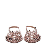 The Attico Pink Leather Ballet Flats