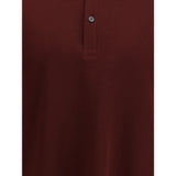 Alexander McQueen Bordeaux Cotton Polo Shirt