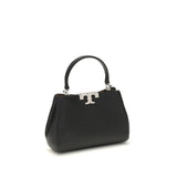 Tory Burch Black Calf Leather Bos Taurus Handbag
