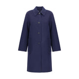 Tory Burch Blue Wool Coat