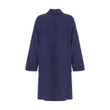 Tory Burch Blue Wool Coat