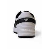 EA7 Emporio Armani Black And White Polyester Athletic Sneakers