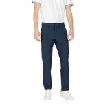 Hugo Boss Blue Polyester Skinny Pants