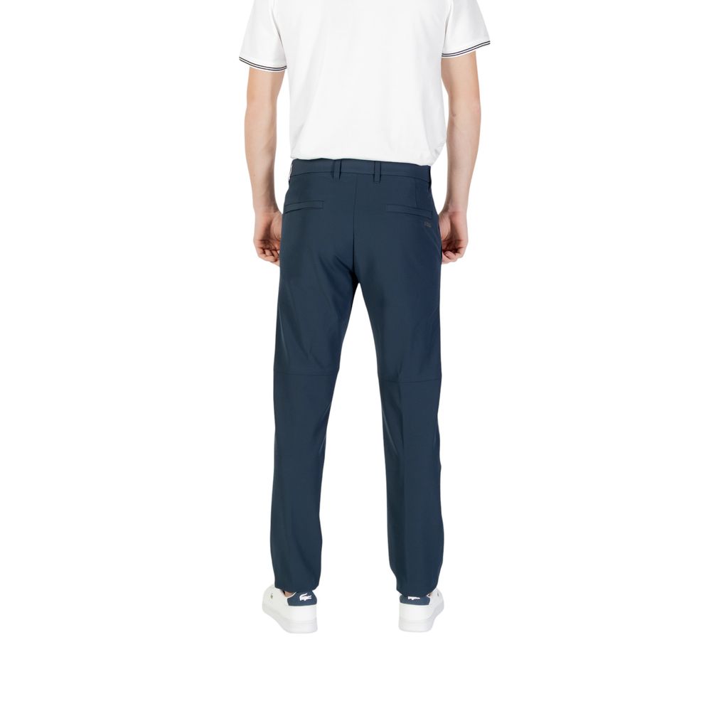 Hugo Boss Blue Polyester Skinny Pants