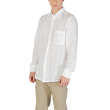 Hugo Boss White Linen Dress Shirt