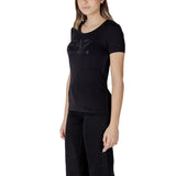 EA7 Emporio Armani Black Cotton Sportswear