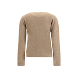 P.A.R.O.S.H. Beige Raccoon Fur Sweatshirt