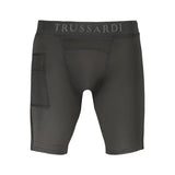 Trussardi Black Polyester Men's Workout Legging