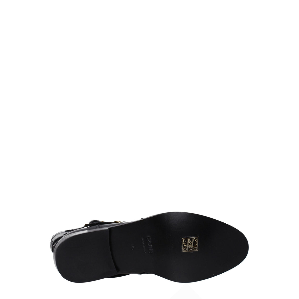 Celine Black Leather Flat Boots