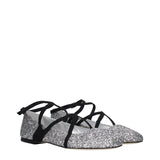 Jimmy Choo Gray Plastic Ballet Flats