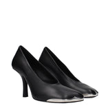 Burberry Black Leather High Heel Pumps