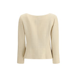 Valentino Cream Fleece Wool Coat